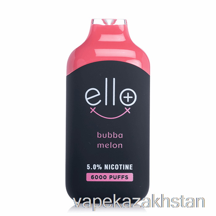 Vape Smoke BLVK ELLO Plus 6000 Disposable BubbaMelon Ice